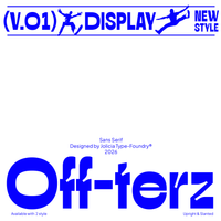 Off-terz | Wide Ink Trap Display Sans