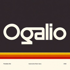Ogalio - Automotive Retro Sans Font by Pandeka Foundry, preview 1