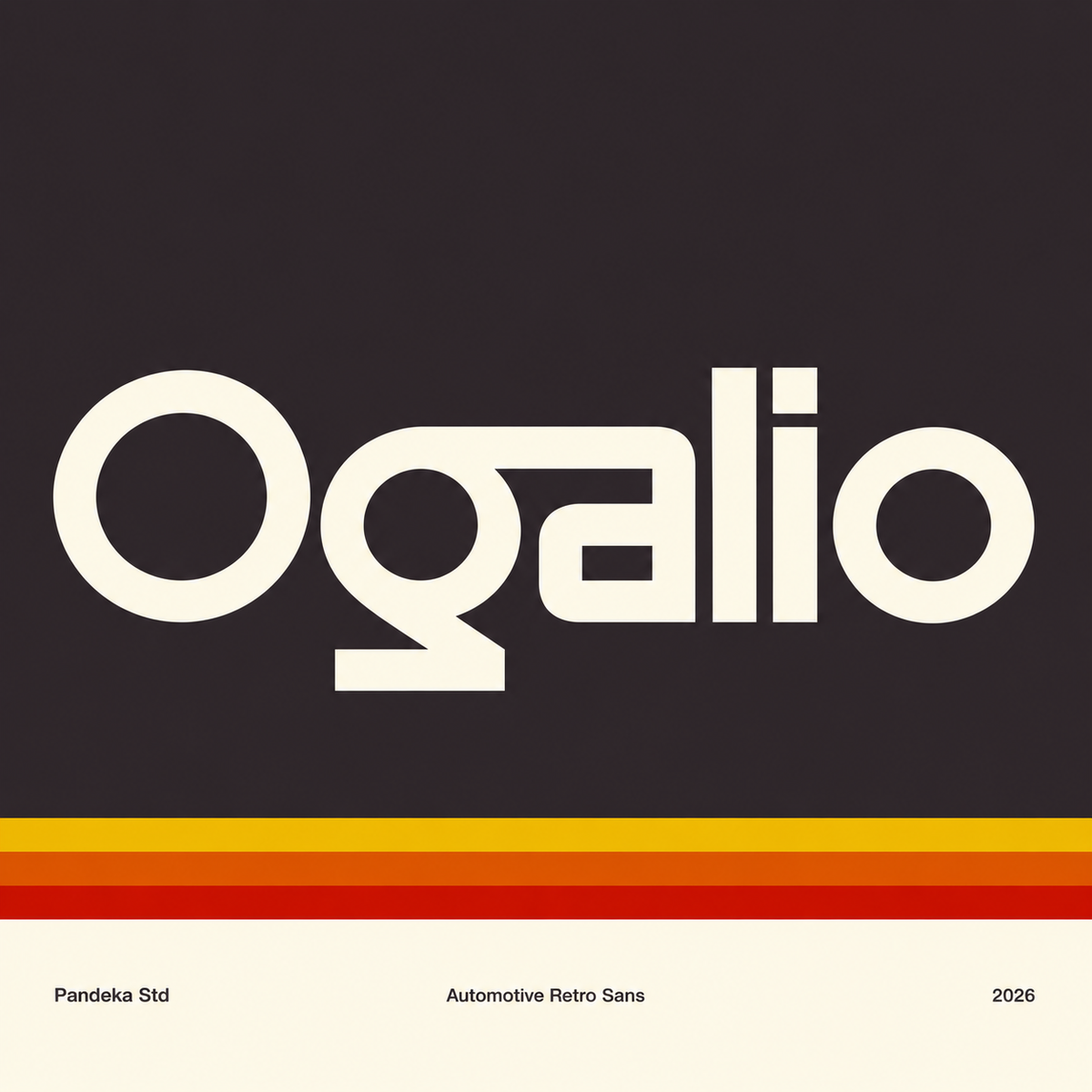 Ogalio - Automotive Retro Sans Font by Pandeka Foundry, preview 1