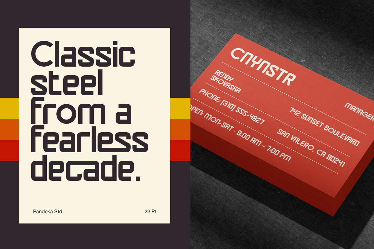 Ogalio - Automotive Retro Sans Font by Pandeka Foundry, preview 4