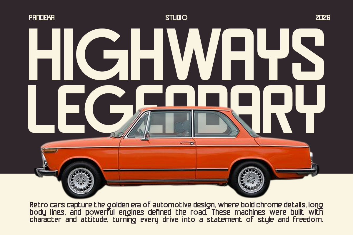 Ogalio - Automotive Retro Sans Font by Pandeka Foundry, preview 5