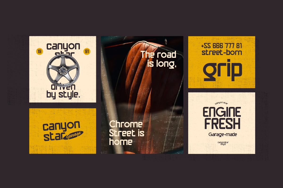 Ogalio - Automotive Retro Sans Font by Pandeka Foundry, preview 8