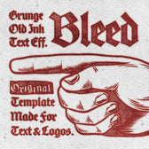 Old Ink Bleed Text Effect