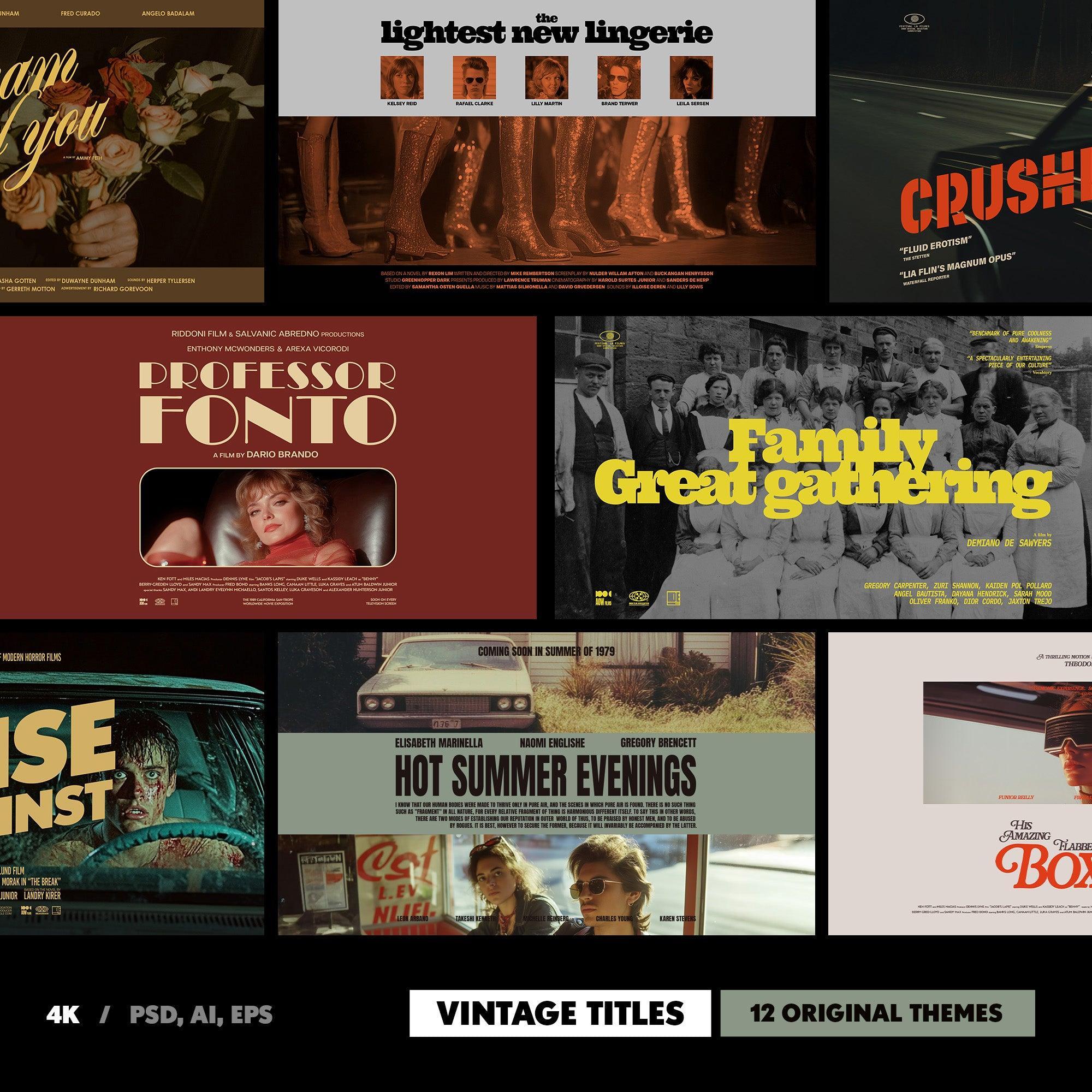 Old Movie Titles Collection