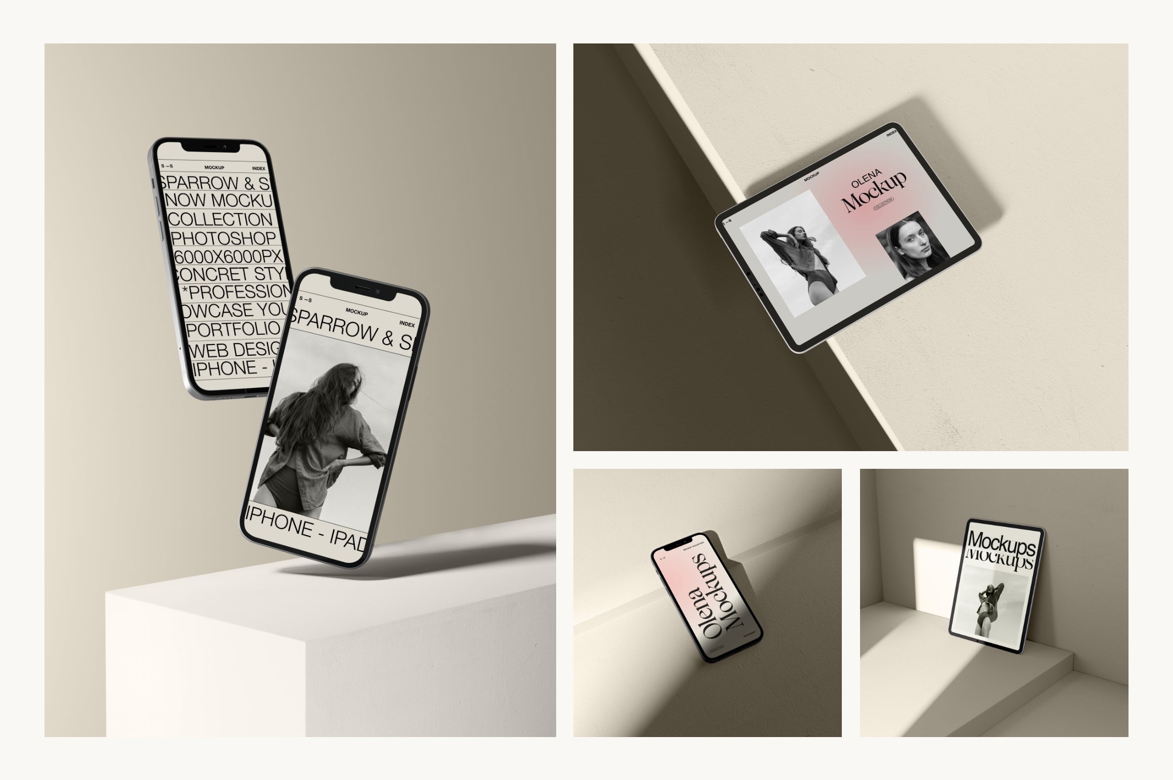 Olena - Device Mock-ups