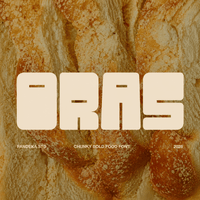 Oras - Chunky Bold Food Font