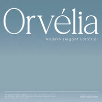 Orvelia Modern Elegant Editorial Font