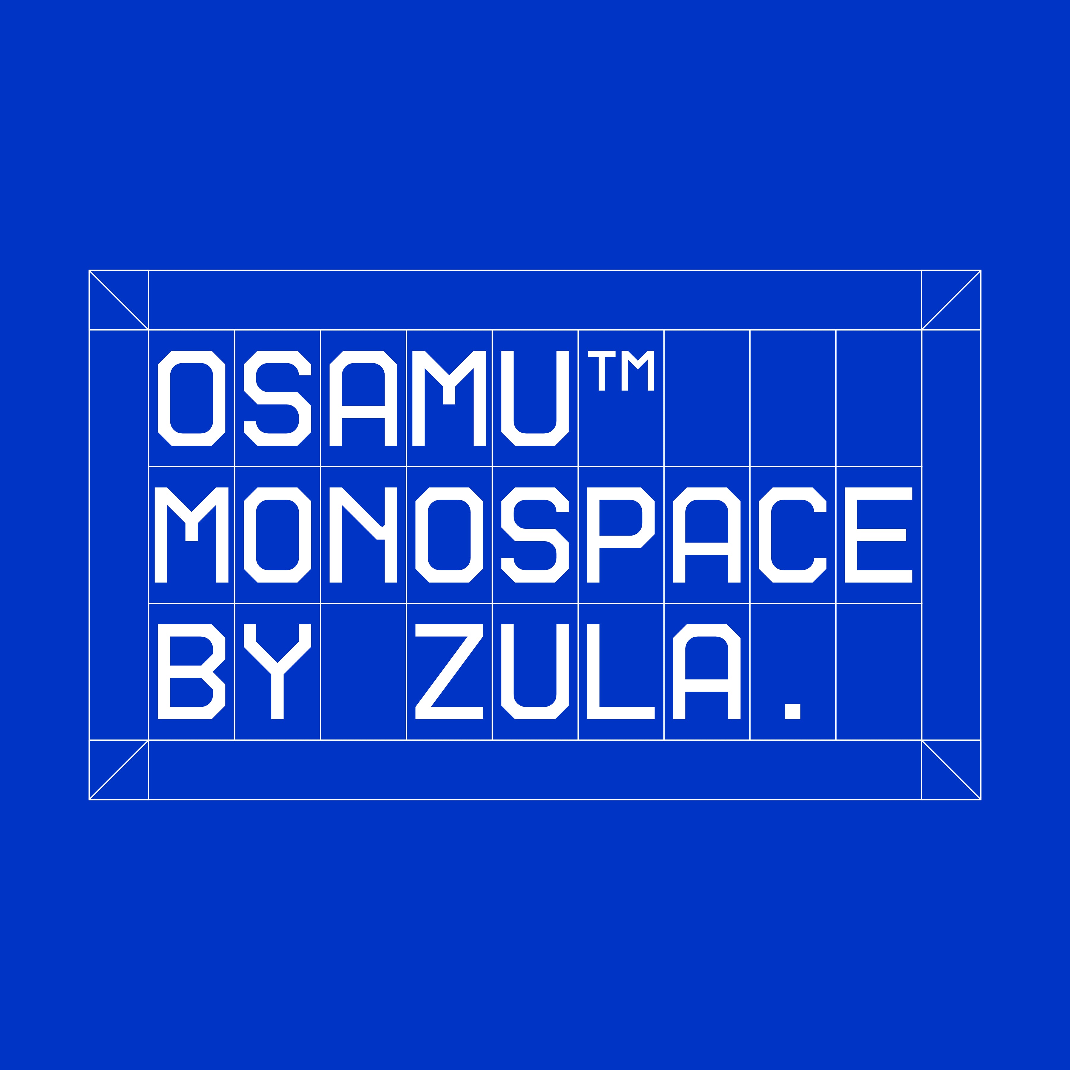 OSAMU MONO Font Family