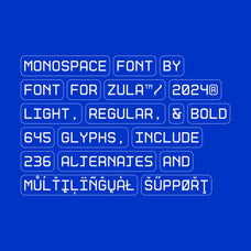 OSAMU MONO Font Family