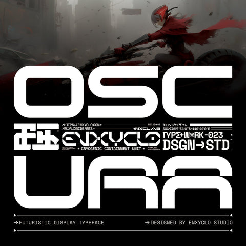 OSCURA — Futuristic Font