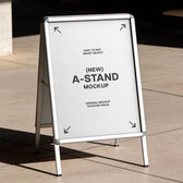 Outdoor A-Stand Mockup