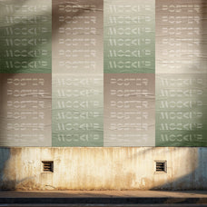 Outdoor Glued Posters Mockup