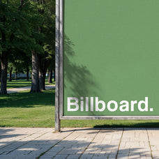 Outdoor Square Billboard Mockup