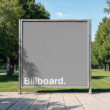 Outdoor Square Billboard Mockup