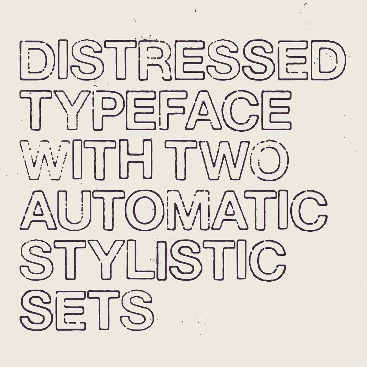 Overprint Outline TM by Type Mania – Studio 2am