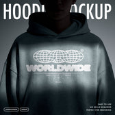 Oversized Hoodie Print Mockup