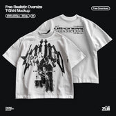 Oversized Realistic T-Shirt Mockup 5K