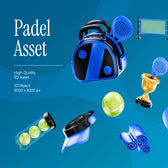 Padel 3D Illustrations