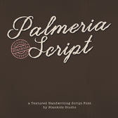 Palmeria a Textured Handwriting Font