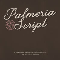 Palmeria a Textured Handwriting Font