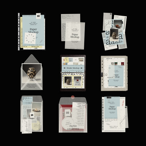 Paper Archives Collection • 30 Mockups