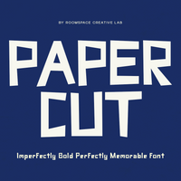Paper Cut - Playful Display Typeface