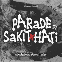 Parade Sakit Hati — Heartbreaking Handwritten Font