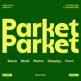 Parket Retro Display Font