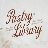 Pastry Library - Vintage Script Font