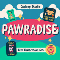 Pawradise Bubbly Display Typeface