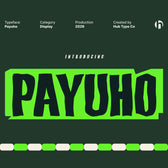 Payuho — Bold & Hand-Crafted Display Typeface