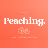 Peaching Serif Font
