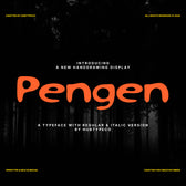 Pengen – Handdrawn Display Typeface