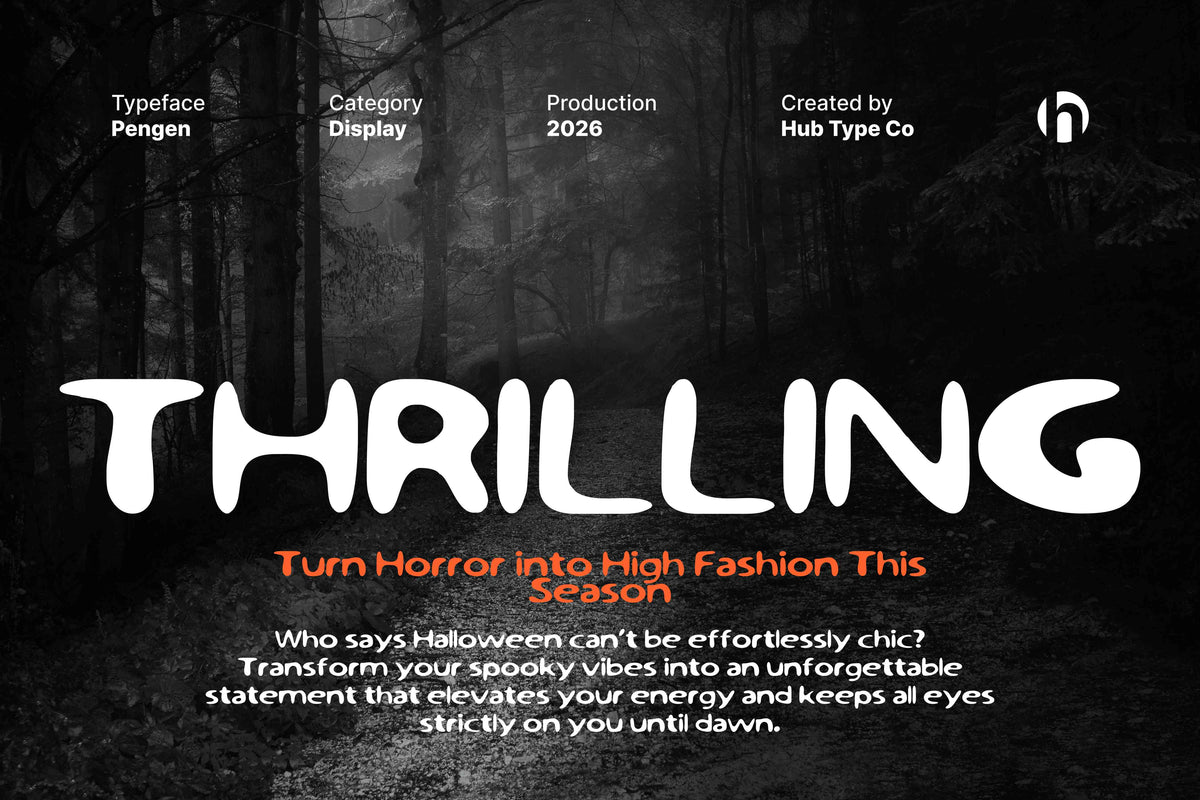 Pengen – Handdrawn Display Typeface by Hub Type Co, preview 4