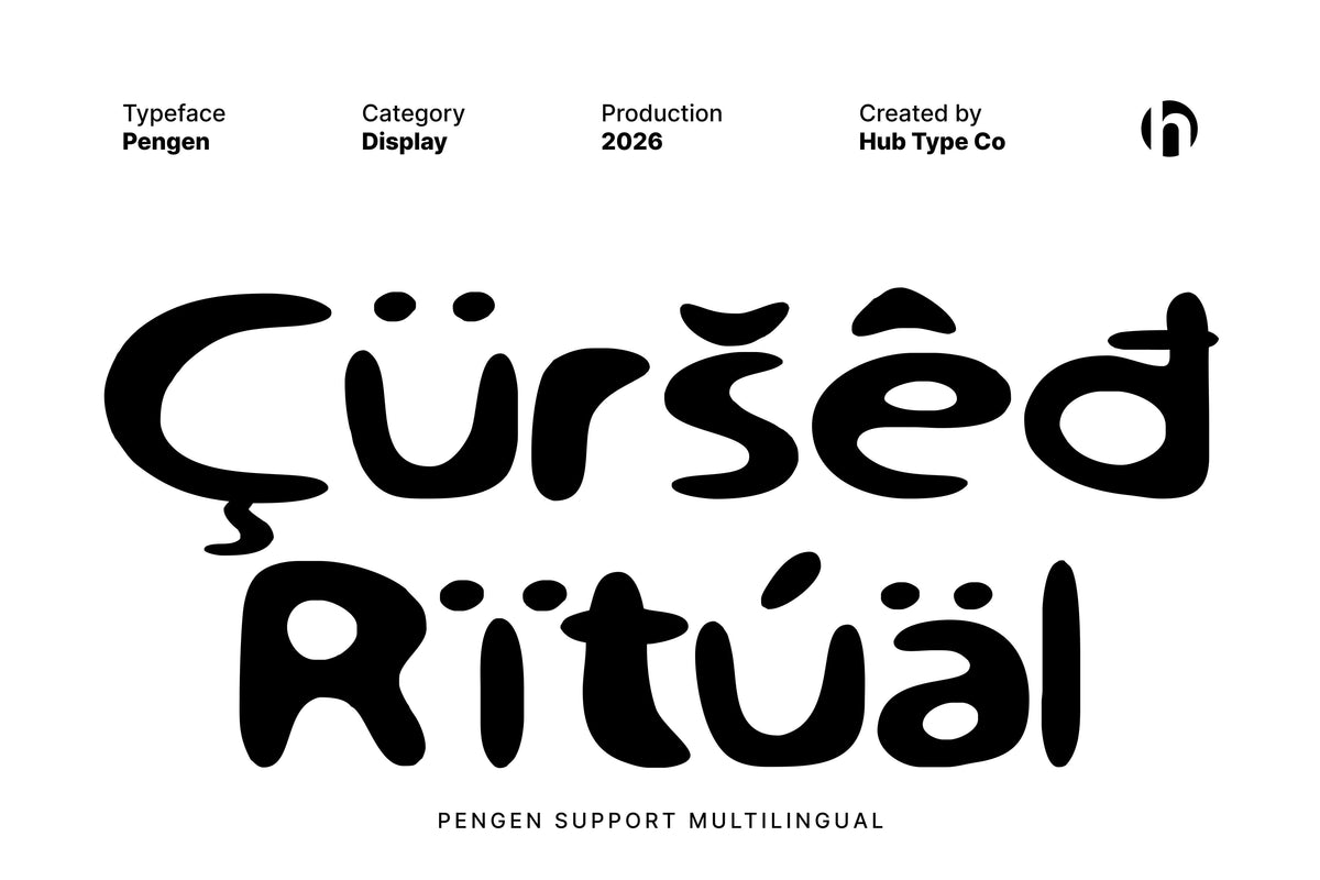 Pengen – Handdrawn Display Typeface by Hub Type Co, preview 8
