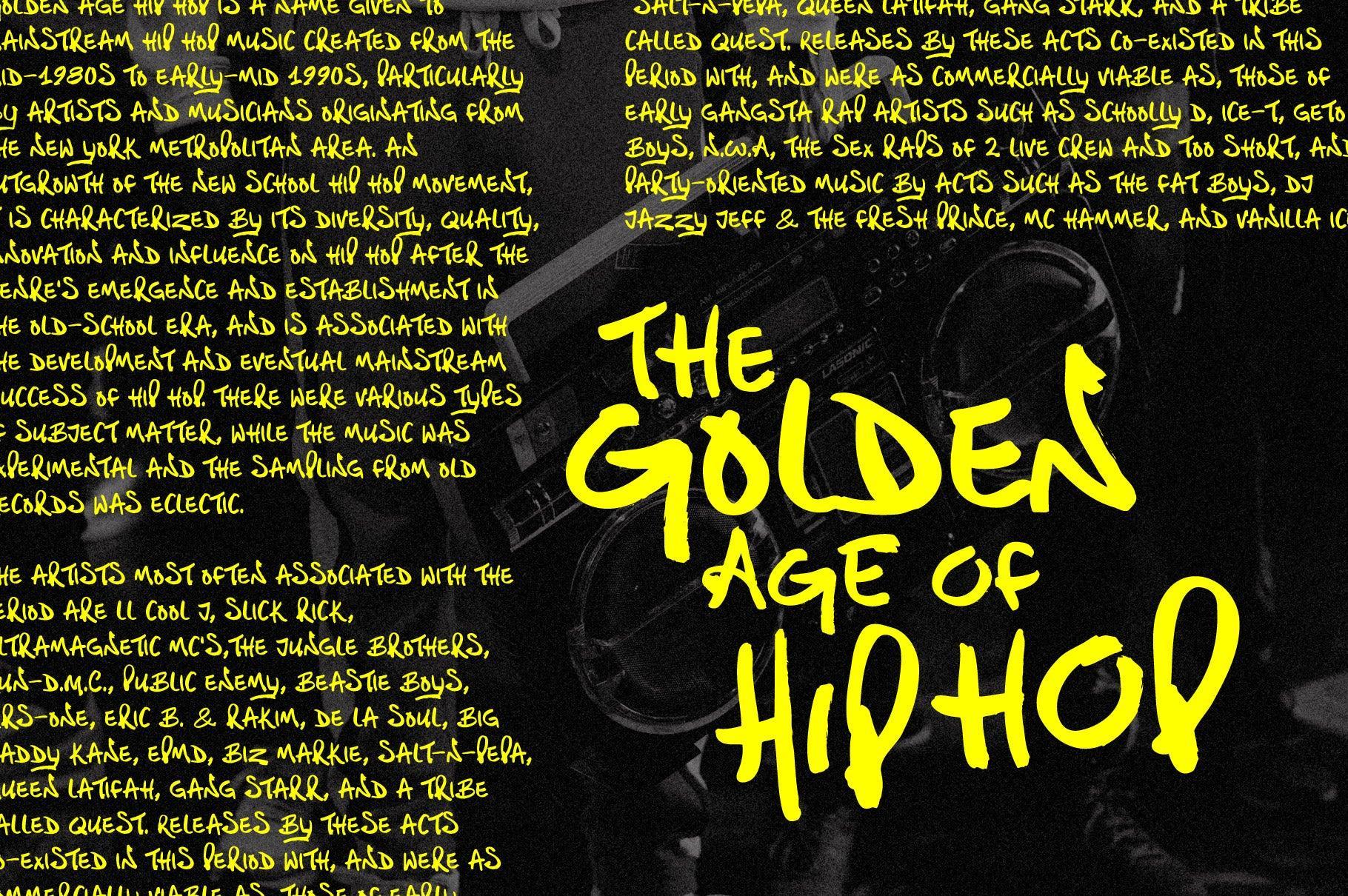 Permanent Park - 1990s Graffiti Inspired Marker Pen Font