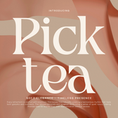 Picktea – Elegant Modern Serif Display Font