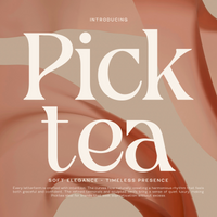 Picktea – Elegant Modern Serif Display Font