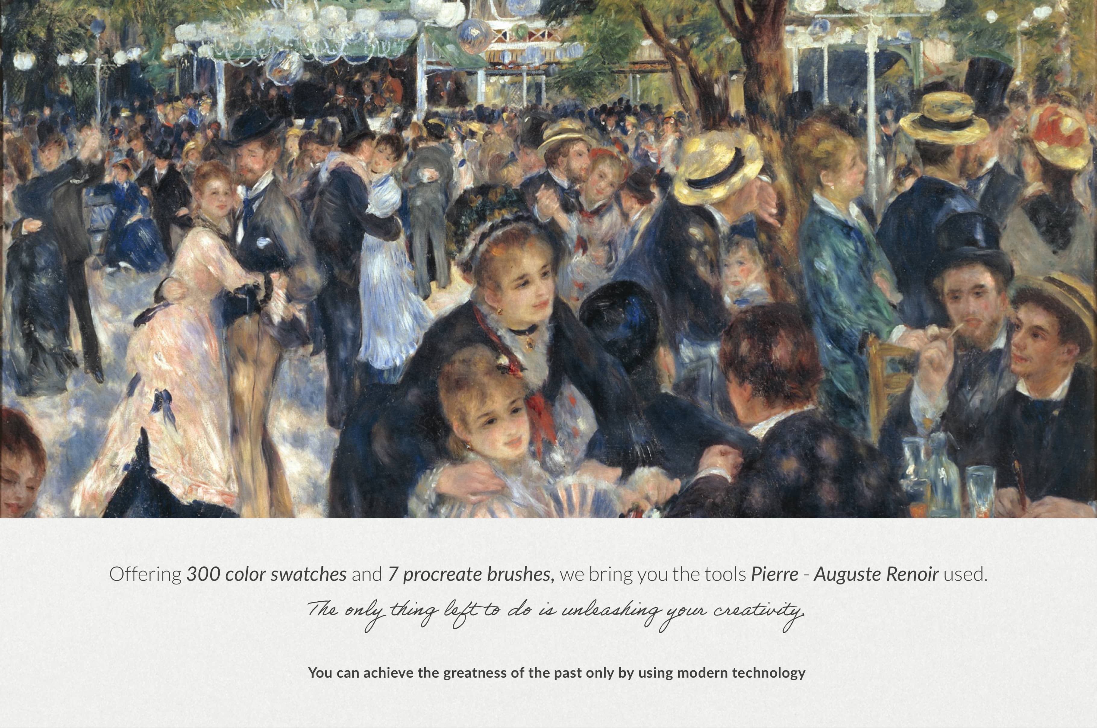 Pierre Renoir's Procreate Brushes & Color Palettes