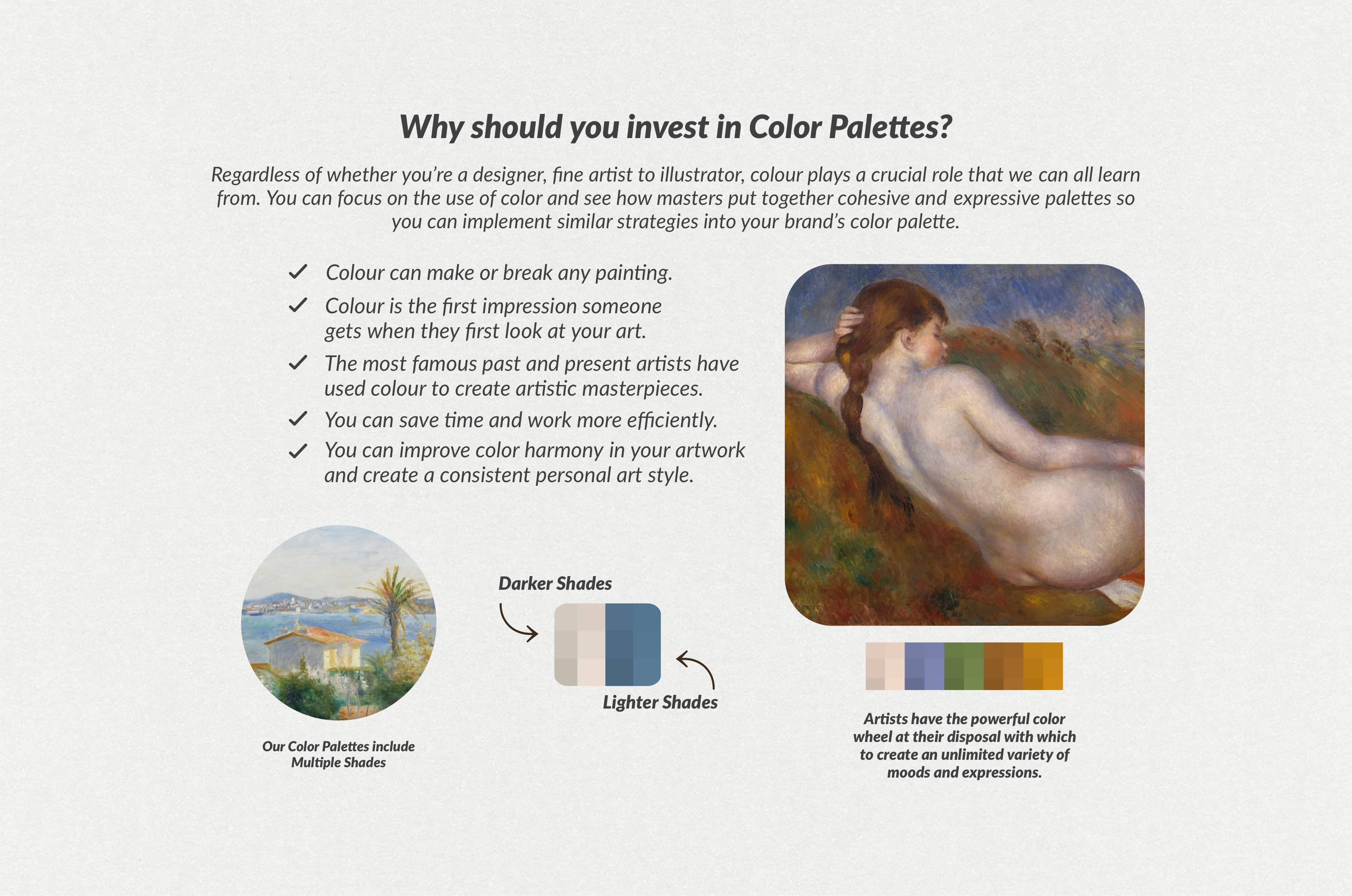 Pierre Renoir's Procreate Brushes & Color Palettes