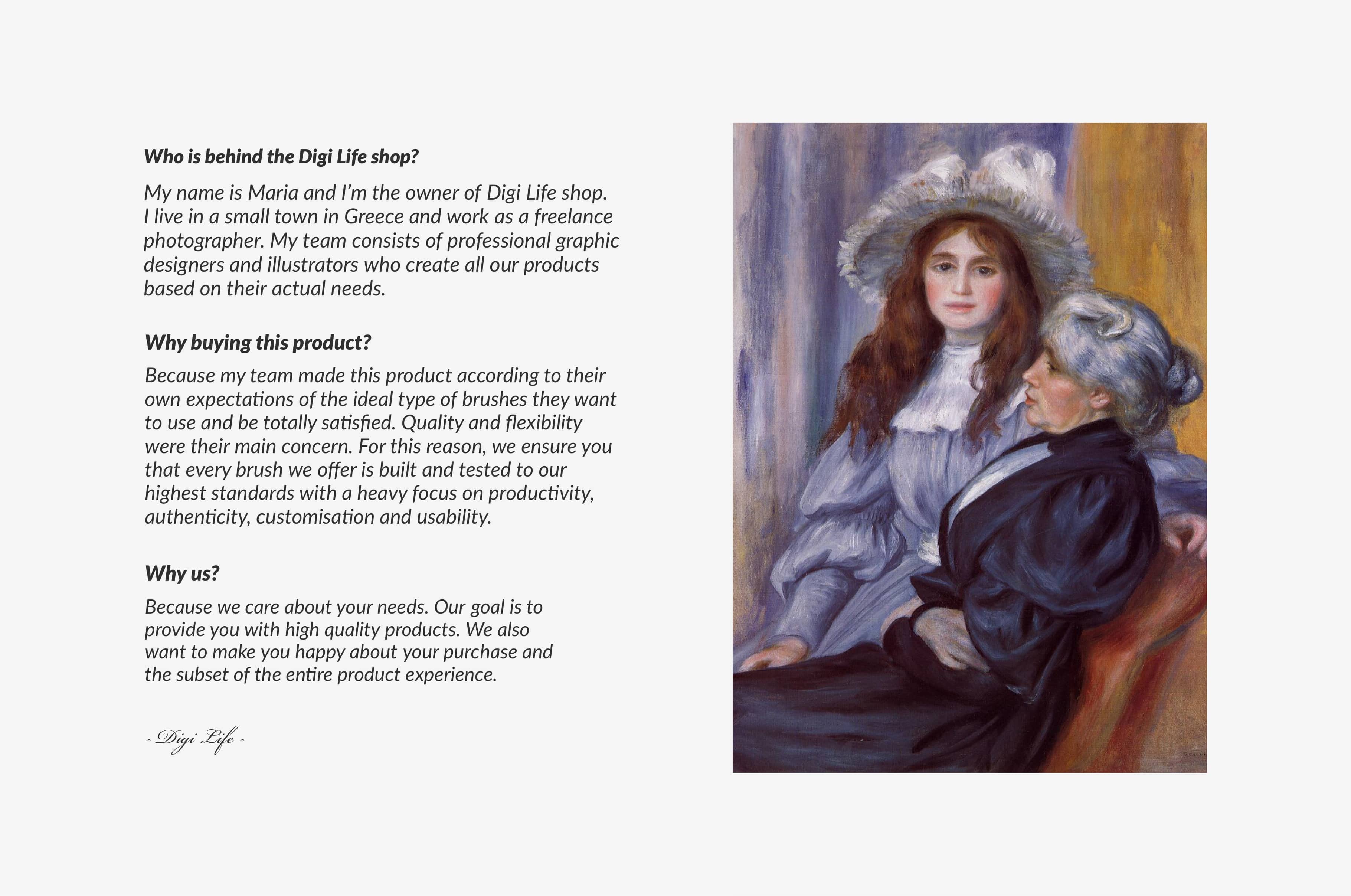 Pierre Renoir's Procreate Brushes & Color Palettes