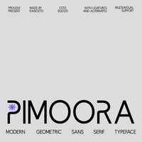 Pimoora Modern Geometric Sans Serif Font