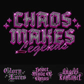 Pink Gothic Chrome Typography Text Effect