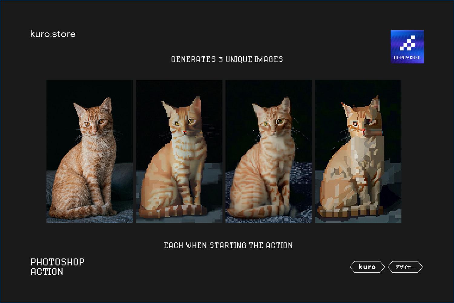 Pixel-8 – AI Enhanced Photoshop Effect