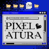 Pixelatura - Pixelated Serif Font