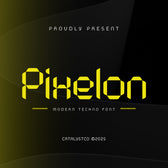 Pixelon Modern Techno Font