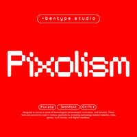 Pixolism - Tech Font Display