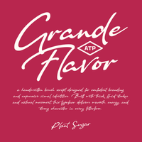 Plant Sugar – Bold Brush Script Font