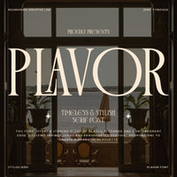 Plavor – Timeless Elegant Serif Font