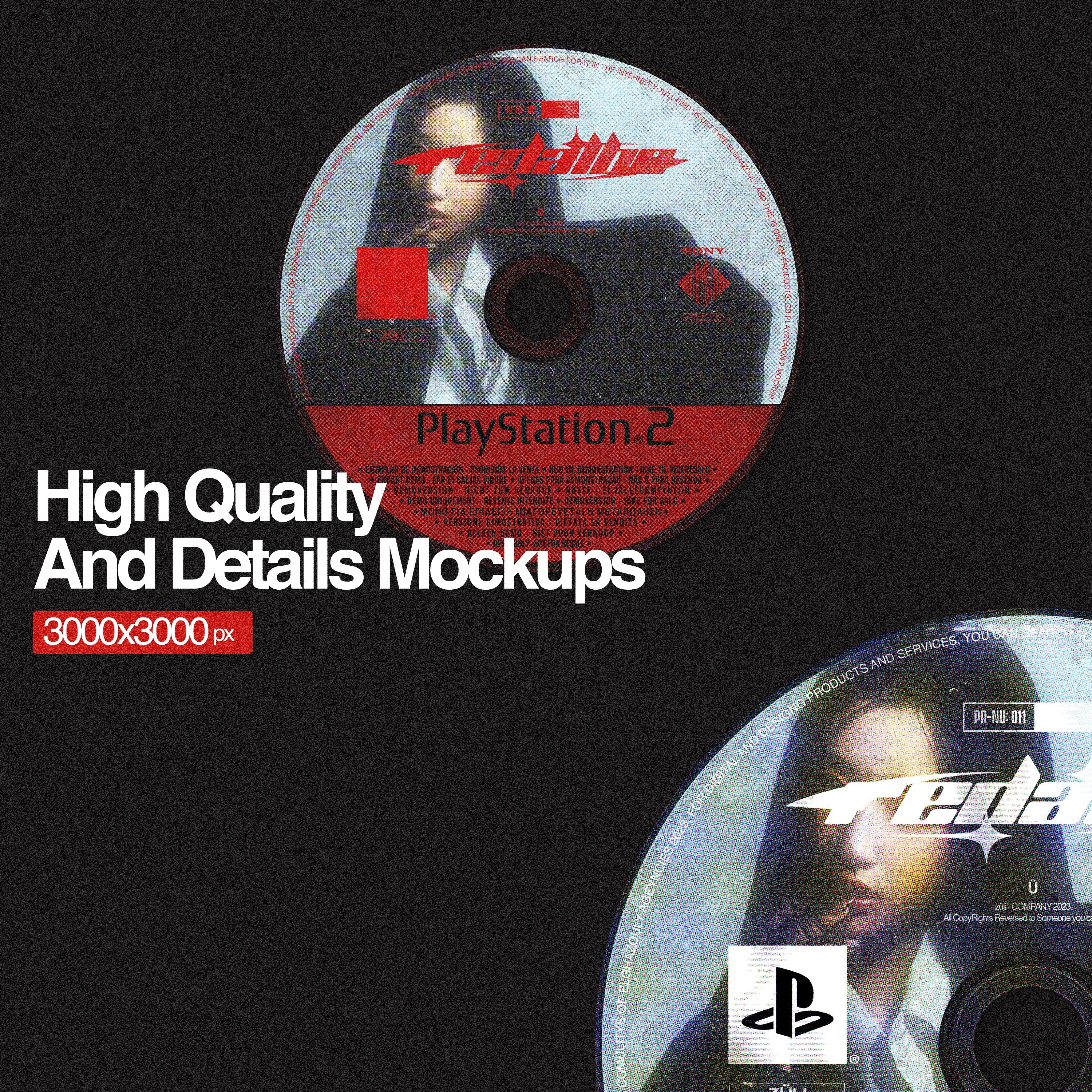 PlayStation 2 CD Pack Mockup